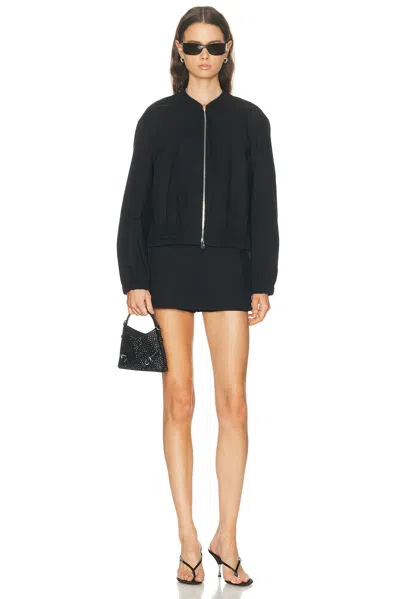 Alexander Wang Coaches Jacket With Continuous Loop Zipper In Black