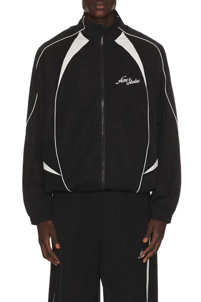 Acne Studios Ofit Peachy Technical Blend Jacket In Black