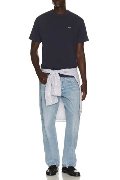 Edmmond Studios Duck Patch Tee In Blue