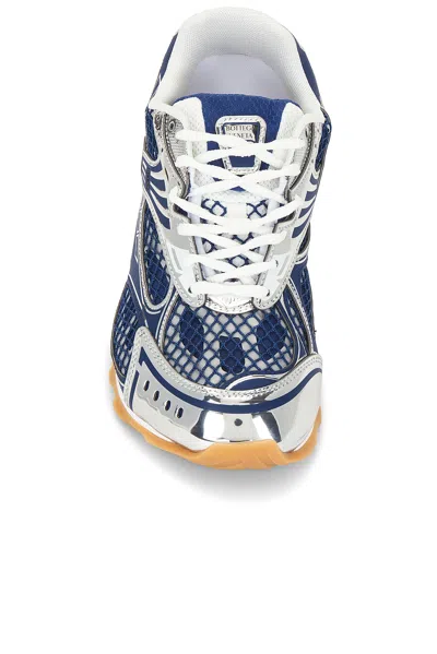Bottega Veneta Technical Fishnet Orbit Sneaker In Blue