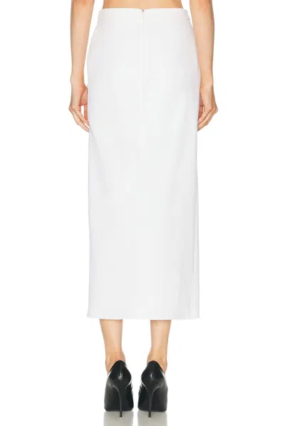 Givenchy Draped Merino Wool And Mohair Skirt In White