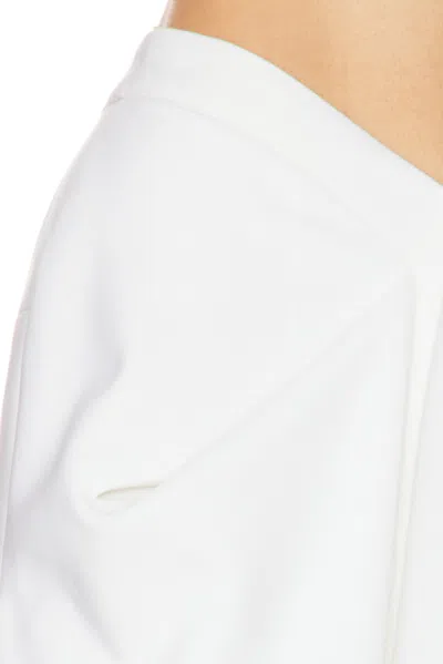 Givenchy Draped Merino Wool And Mohair Skirt In White