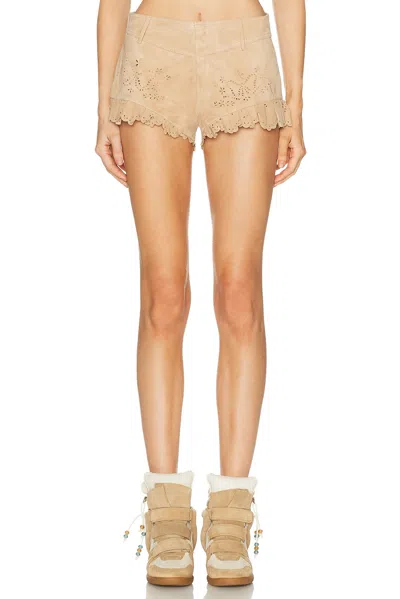 Loveshackfancy Azalure Short In Neutral