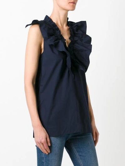 Shop Marni Ruffle Neck Top