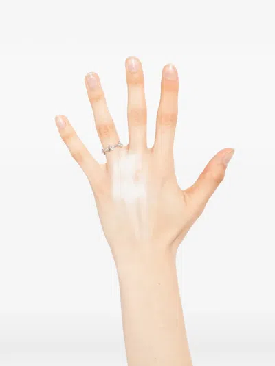 Agnès B. Double Bloom Ring In Metallic