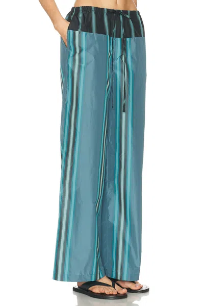 Staud Mateo Pants Marina Stripe Multi In Blue