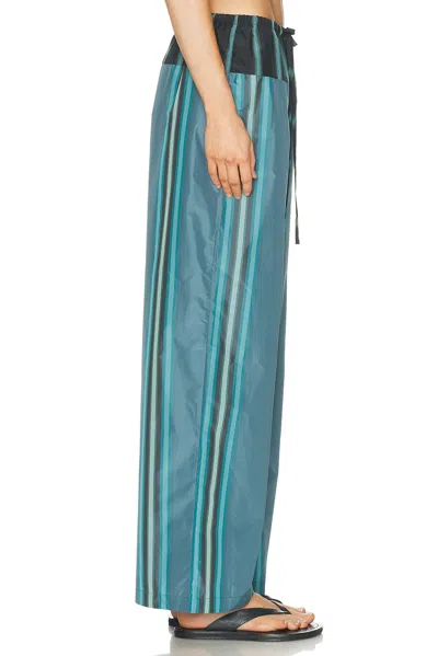 Staud Mateo Pants Marina Stripe Multi In Blue