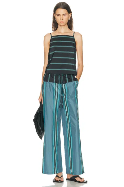 Staud Mateo Pants Marina Stripe Multi In Blue