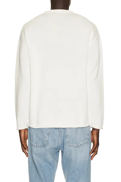 Polo Ralph Lauren Long Sleeve Cotton Novelty Harbor Island Bear Rollneck Sweater In White