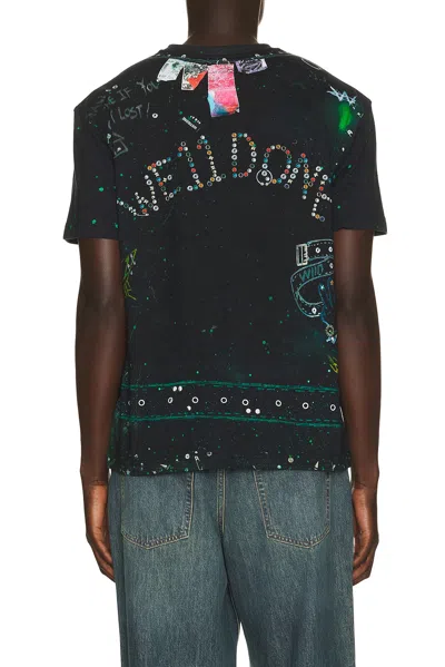 We11 Done Trompe-l'oeil Pierced T-shirt In Multi