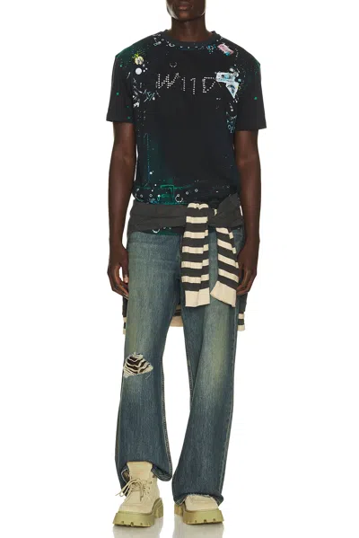 We11 Done Trompe-l'oeil Pierced T-shirt In Multi