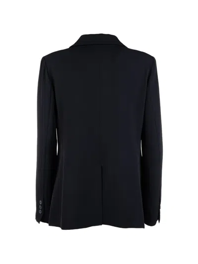 Post Scriptum Double-breasted Blazer In Blue