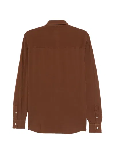 Fedeli Buttoned Shirt In Brown