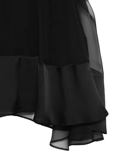 Sacai Layered-design Blouse In Black