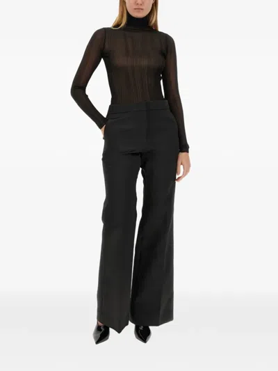 Givenchy Elegant Flared Trousers In Black