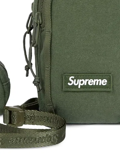 Supreme Logo-patch Messenger Bag In Pattern