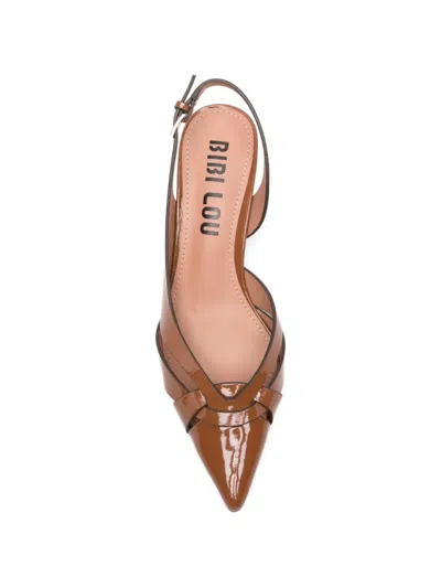 Bibi Lou Nolia Leather Mules In Brown