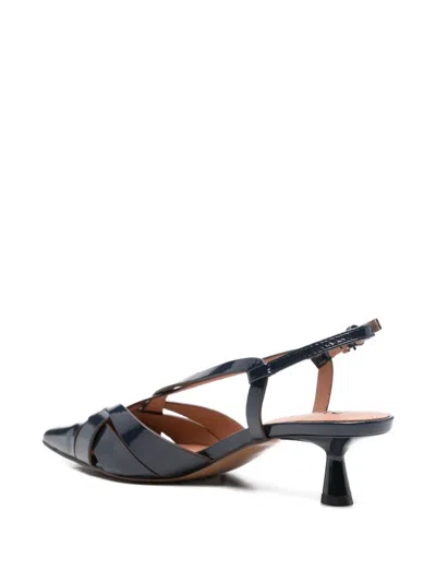 Bibi Lou Nolia Leather Mules In Blue