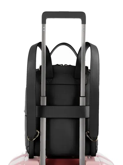 Piquadro Ipad Leather Backpack In Black