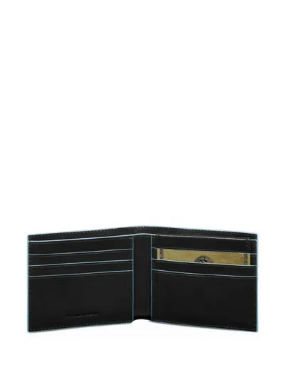 Piquadro Leather Wallet In Black