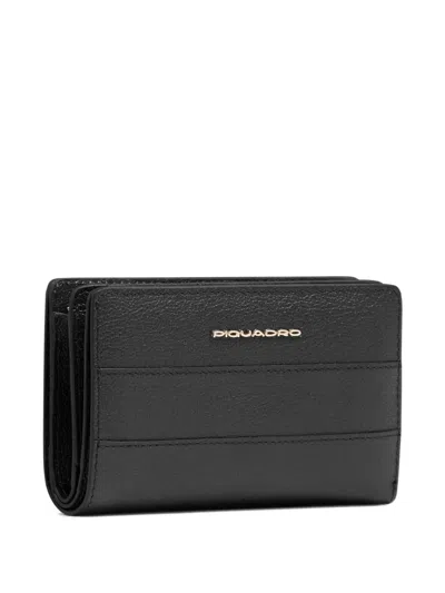 Piquadro Bi-fold Wallet In Black