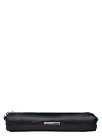 Piquadro Leather Pencil Case In Multi