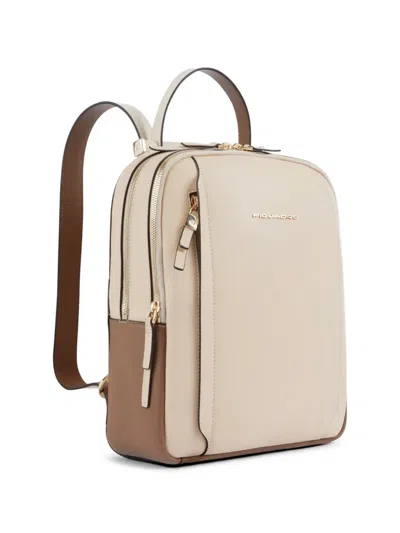 Piquadro Top Handle Backpack In Red