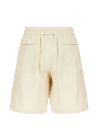Iceberg Elasticated Bermuda Shorts In Neutral