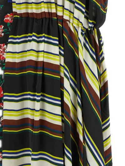Sacai Pattern Mix Dresses Multicolor In Multi