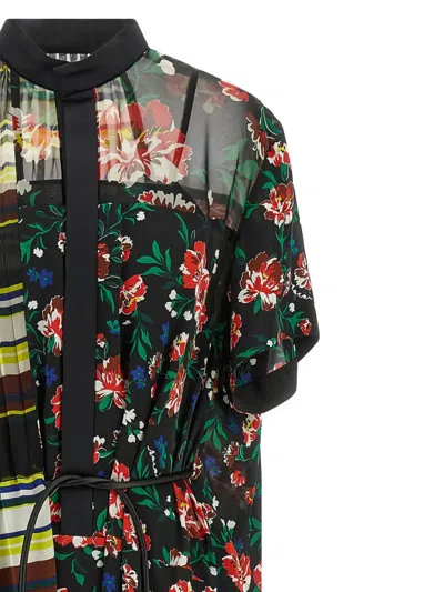 Sacai Pattern Mix Dresses Multicolor In Multi