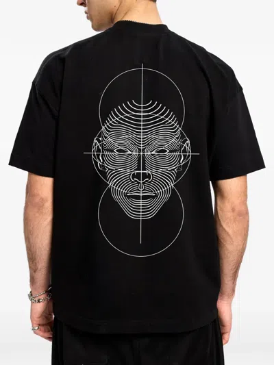 Hamza Circle T-shirt In Black