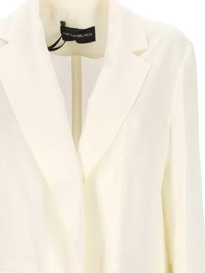 Pennyblack Notched-lapel Blazer In Neutral