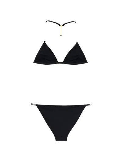 Tom Ford Triangle Bikini Set Adjustable Straps Hardware In Black