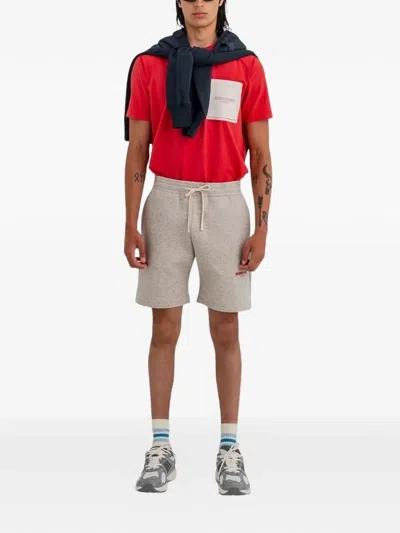 Murphy & Nye Drawstring Back-pocket Shorts In Gray