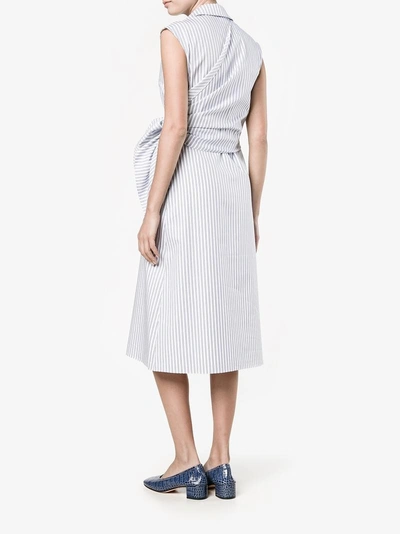 Shop Jw Anderson Sleeveless Stripe Dress