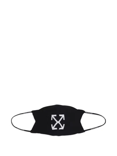 Off-white Arrows Reversible Face Mask In Black