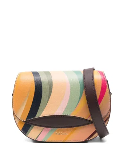 Paul Smith Leather Swirl Crossbody Bag In Multi