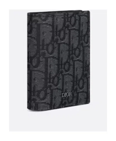 Dior Trifold Wallet In Black