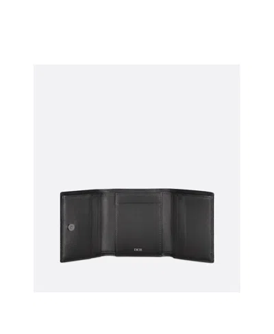 Dior Trifold Wallet In Black
