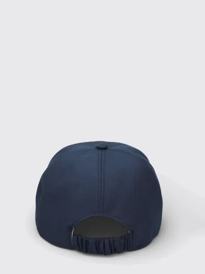 Premiata Logo Baseball Hat Curved Brim Design In Blue