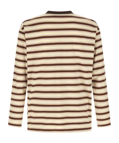 Auralee Striped Long-sleeved T-shirt In Multi