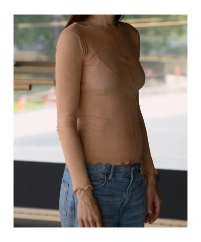Baserange Long-sleeved T-shirt In Brown