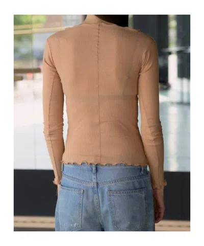 Baserange Long-sleeved T-shirt In Brown
