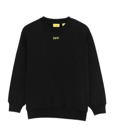 Off-white Long-sleeved Crew Neck Sweatshirt In Multi