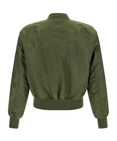 Entire Studios Nylon Bomber Jacket Puffer Jackets Green In Green
