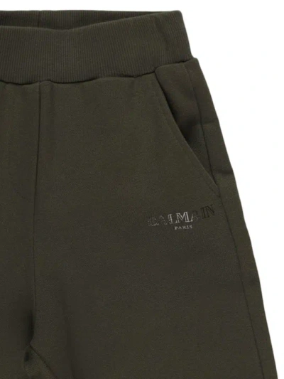 Balmain Cotton Sweatpants In Black