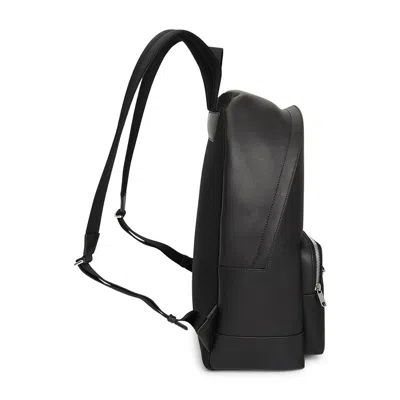 Bally Ribbon-detail Leather Backpack In Black