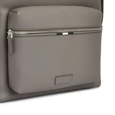Bally Zippered Backpack In Gray
