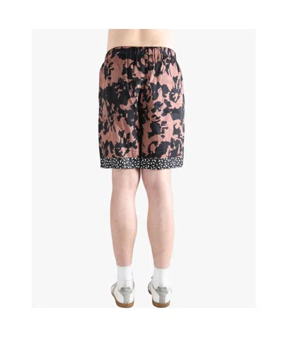 Dries Van Noten Abstract Floral Polyamide Geometric Trim Swim Shorts In Multi