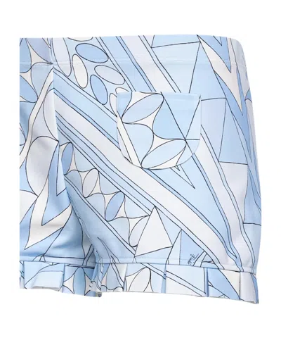Pucci Printed Shorts In Blue